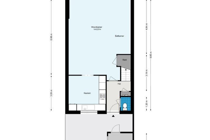 Plattegrond – Baaneweer 41, Sliedrecht