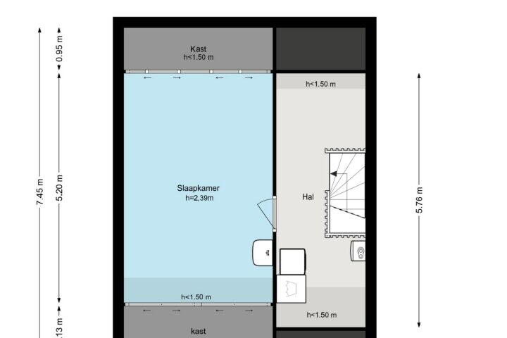 Plattegrond – Baaneweer 41, Sliedrecht
