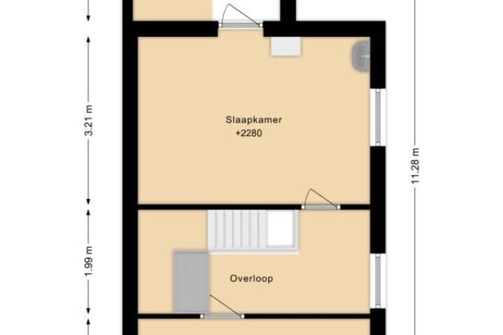 Plattegrond – Baanhoek 355, Sliedrecht