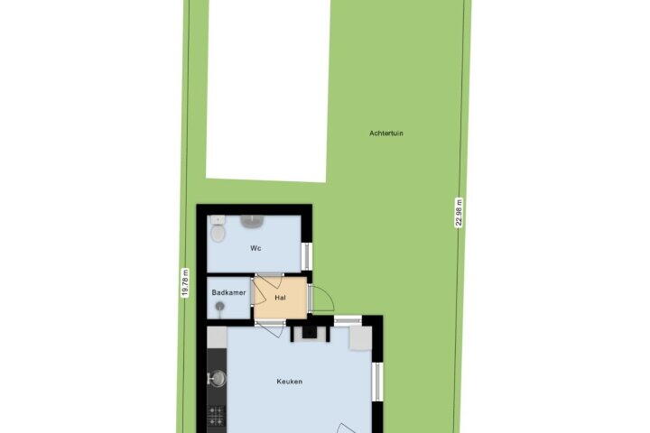 Plattegrond – Baanhoek 355, Sliedrecht