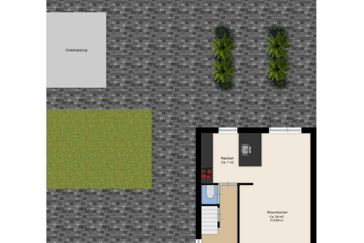 Plattegrond – Baarlelaan 19, Hoogeveen
