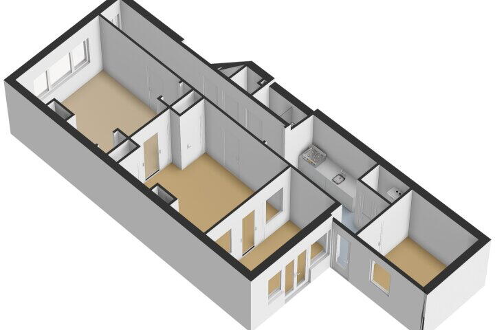 Plattegrond – Badhuisstraat 168, Vlissingen