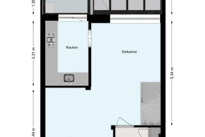 Plattegrond – Baijensweer 33, Hardinxveld-Giessendam