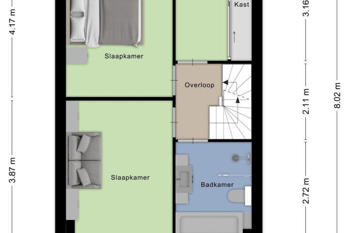 Plattegrond – Bakboord 56, Amstelveen