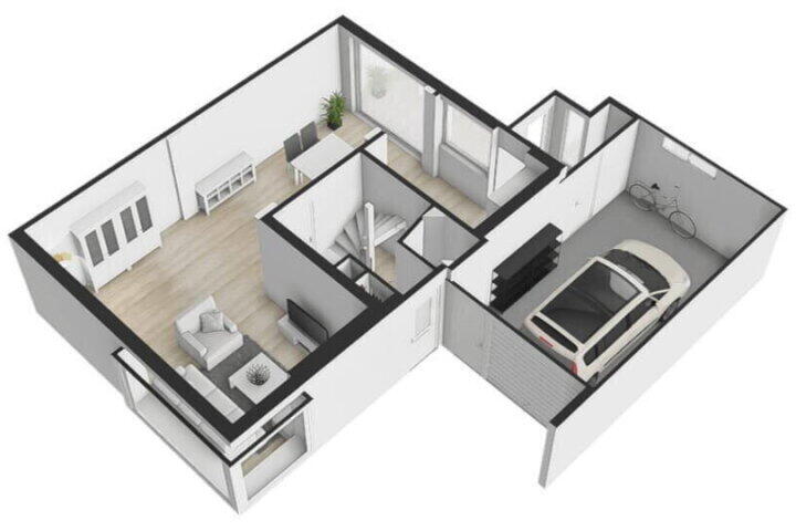 Plattegrond – Bakkersweg 43, Maarn