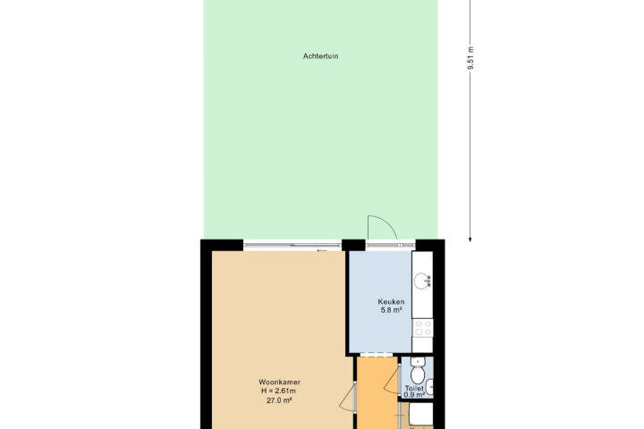 Plattegrond – Baljuwstraat 11, Leiderdorp