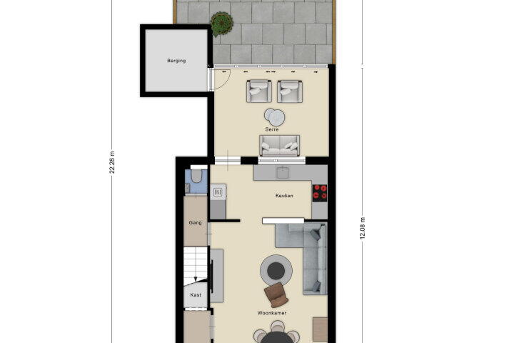 Plattegrond – Balsemienbeemd 31, Maastricht