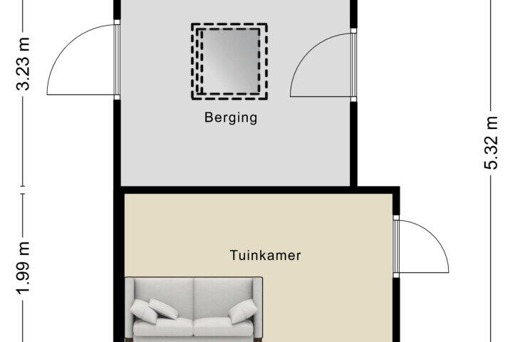 Plattegrond – Bandeliersberg 196, Roosendaal