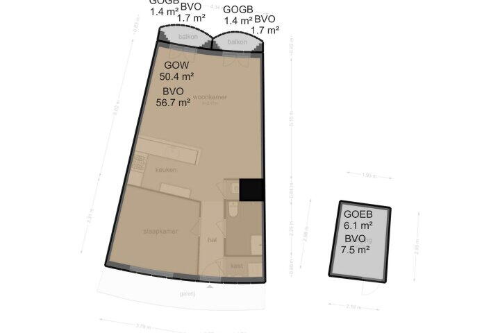 Plattegrond – Barcelonaplein 75, Amsterdam