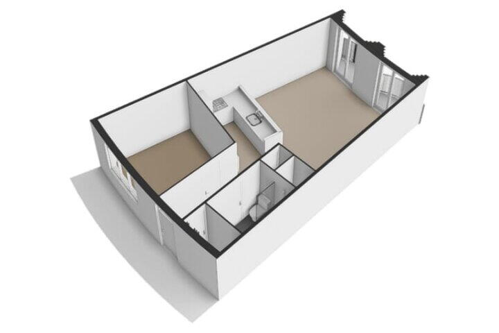 Plattegrond – Barcelonaplein 75, Amsterdam
