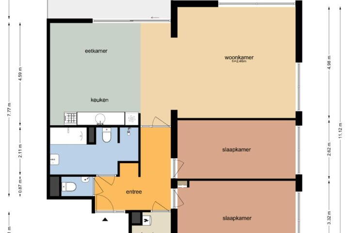 Plattegrond – Barckemalaan 58, Tolbert