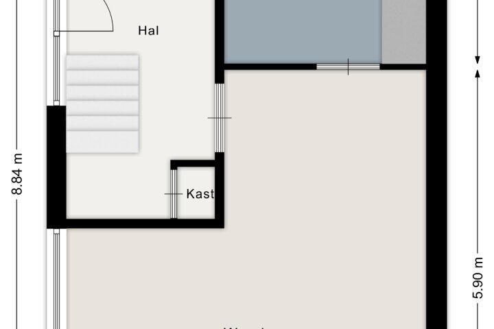Plattegrond – Barend Lemansstraat 9, Vriezenveen