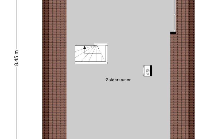 Plattegrond – Baron d'Osystraat 27, Wijchen