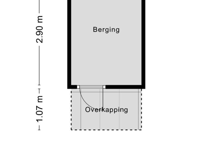 Plattegrond – Baron d'Osystraat 27, Wijchen