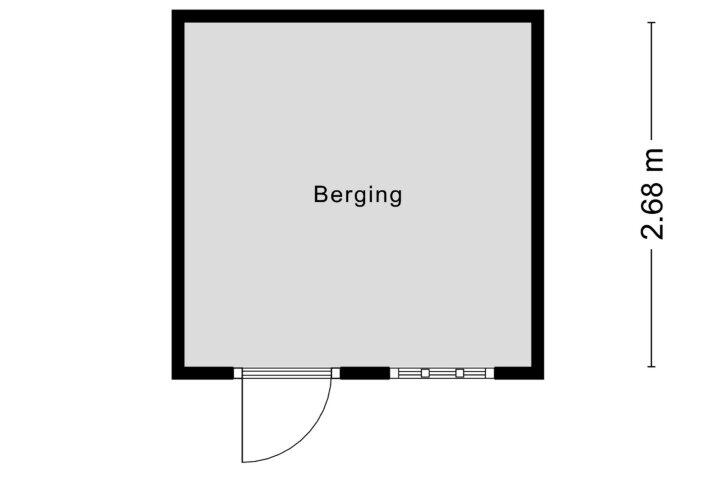 Plattegrond – Baron d'Osystraat 27, Wijchen