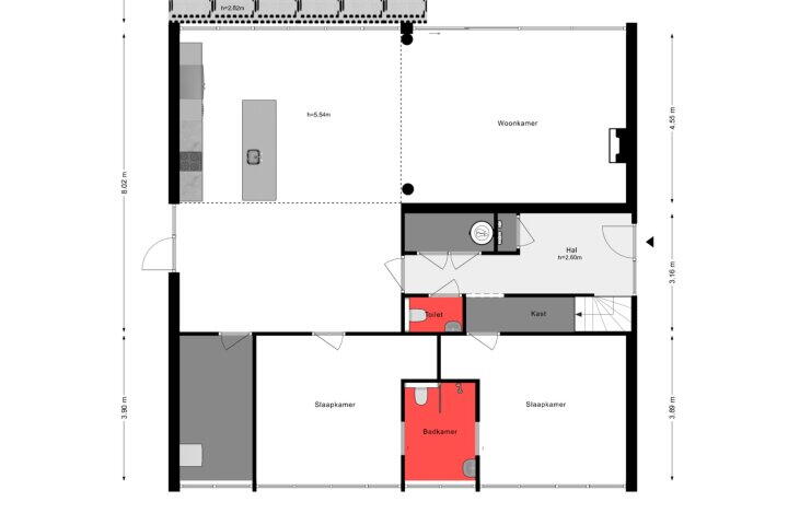 Plattegrond – Baron van Keverbergweg 47, Almere