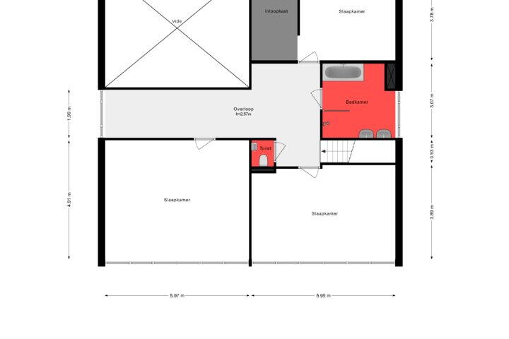 Plattegrond – Baron van Keverbergweg 47, Almere