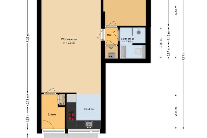 Plattegrond – Bastion 391, Lelystad