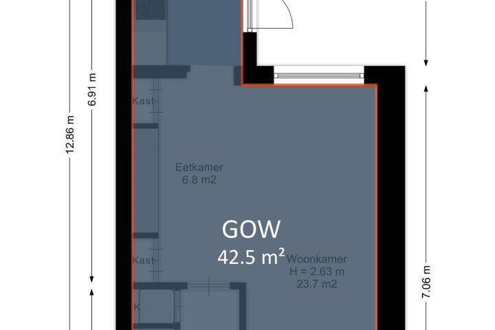 Plattegrond – Bataviastraat 10, Enschede
