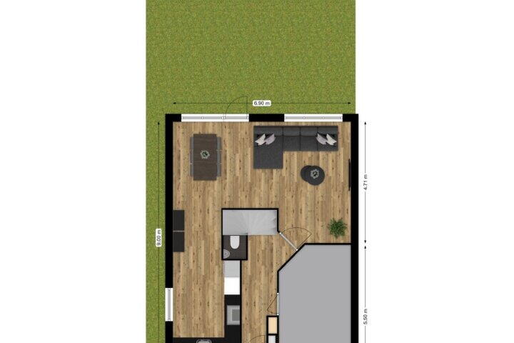 Plattegrond – Batelier 15, Sliedrecht
