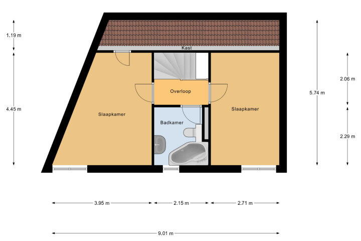 Plattegrond – Batenburg 88, Vlissingen