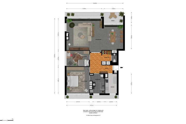 Plattegrond – Bavelselaan 398, Breda