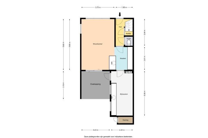 Plattegrond – Beatrixstraat 35, Wolvega