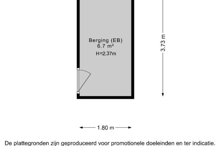 Plattegrond – Bedumerstraat 30 B, Groningen