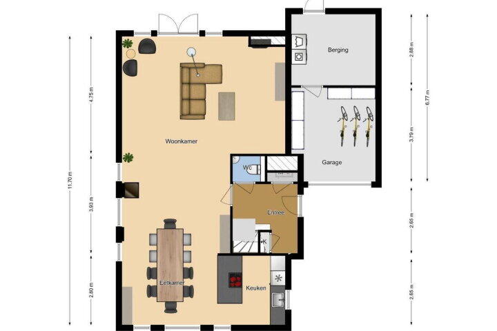 Plattegrond – Beemsterhof 29, Den Haag