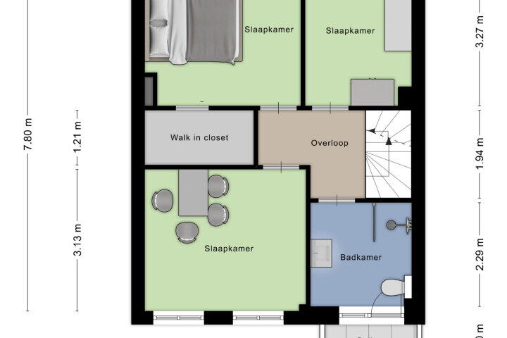 Plattegrond – Begoniastraat 27, Roosendaal