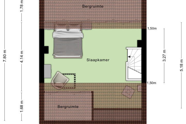 Plattegrond – Begoniastraat 27, Roosendaal