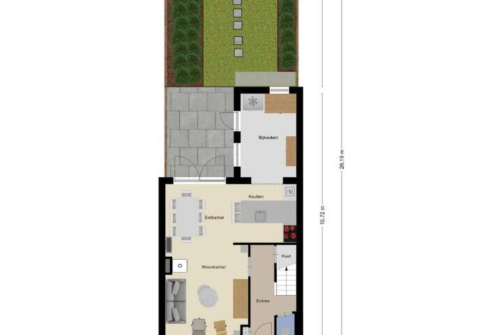 Plattegrond – Begoniastraat 56, Roosendaal