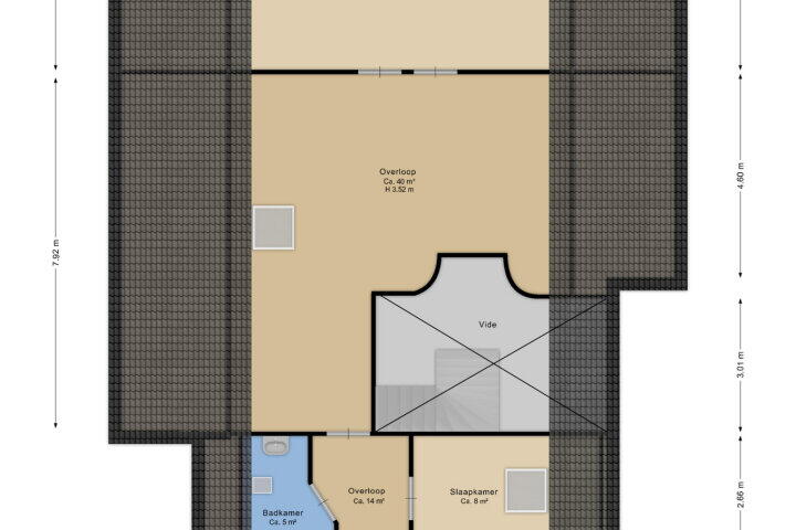 Plattegrond – Beilerweg 20, Wijster