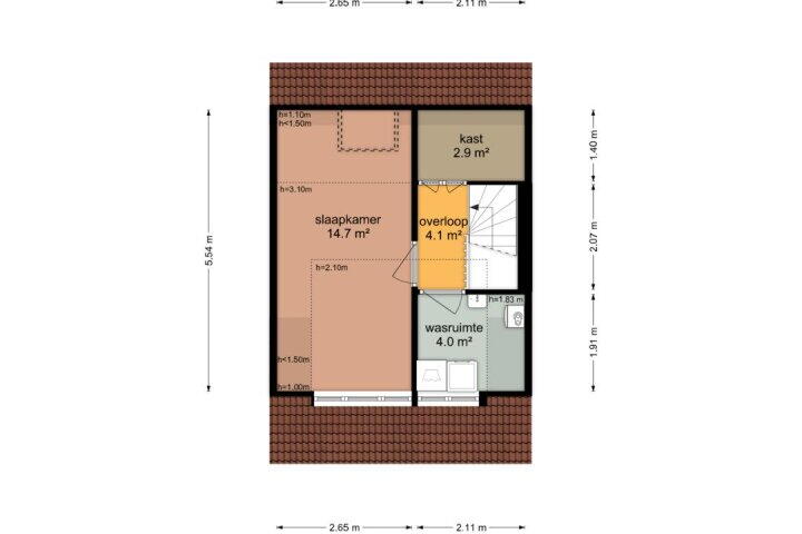 Plattegrond – Bekemaheerd 57, Groningen