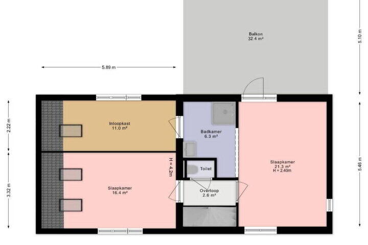 Plattegrond – Bekerstraat 12, Den Haag