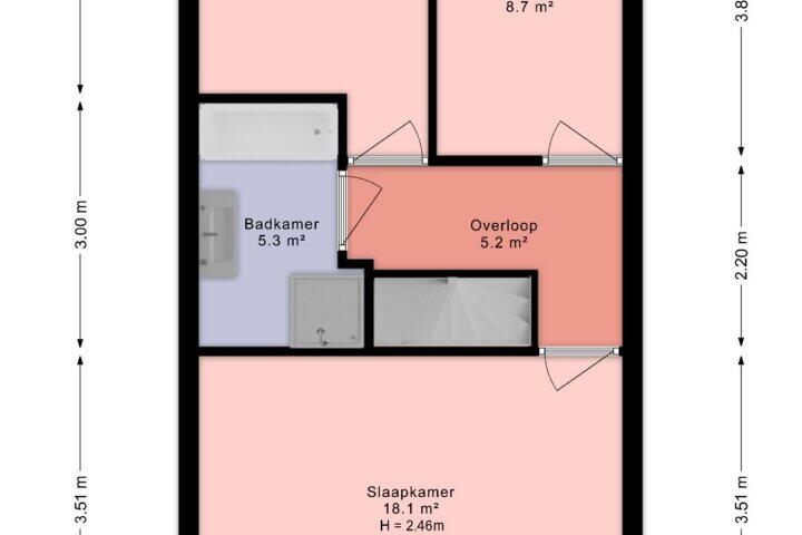 Plattegrond – Bekerstraat 67, Den Haag