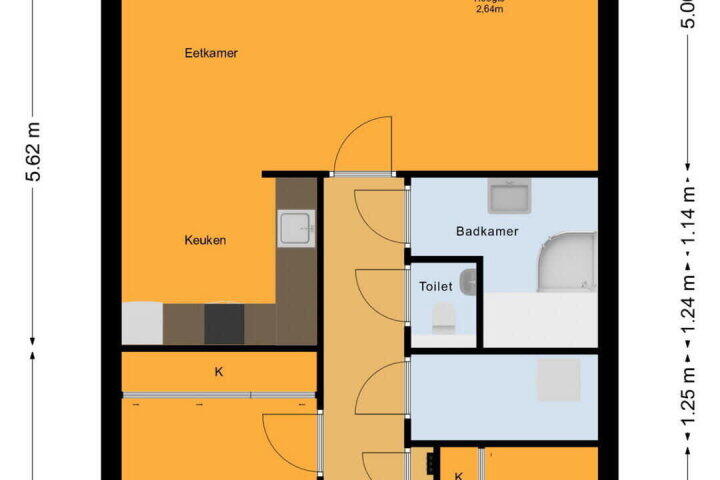 Plattegrond – Belfort 110, Almere