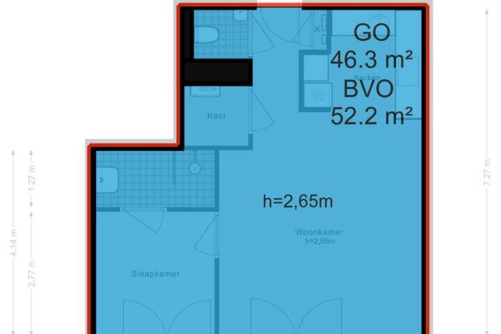 Plattegrond – Bella Vistastraat 204, Amsterdam