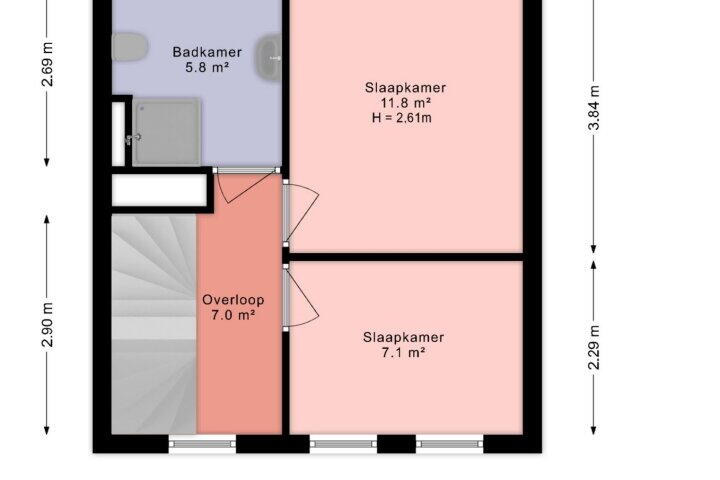 Plattegrond – Bellemeerstraat 25, Den Haag