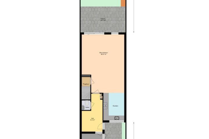 Plattegrond – Bellemeerstraat 25, Den Haag