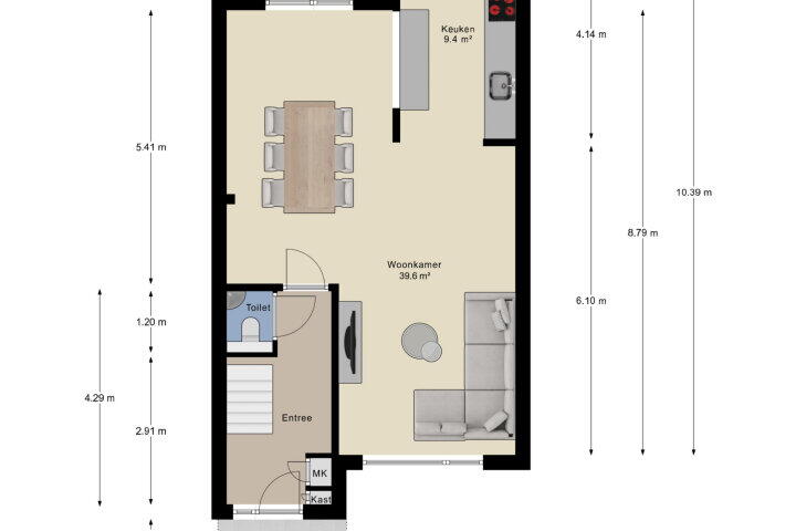 Plattegrond – Belle van Zuylenstraat 37, Arnhem