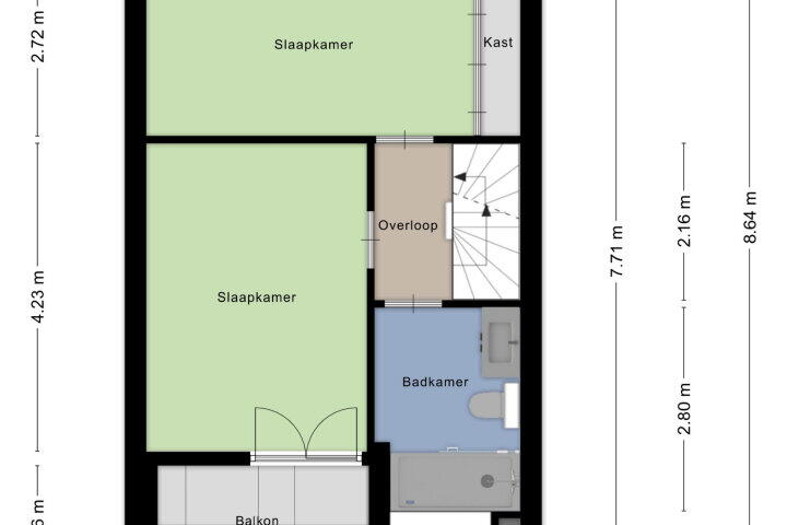 Plattegrond – Bellomontedomein 38, Maastricht
