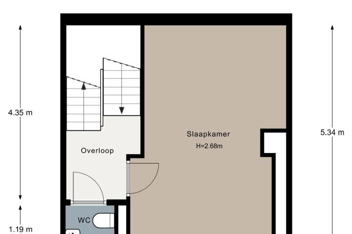 Plattegrond – Beltstraat 92, Enschede