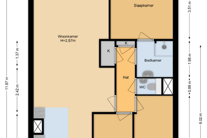 Plattegrond – Belvédèrebos 151, Zoetermeer