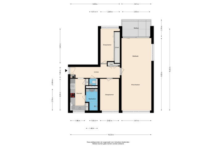 Plattegrond – Beneluxlaan 55, Beverwijk