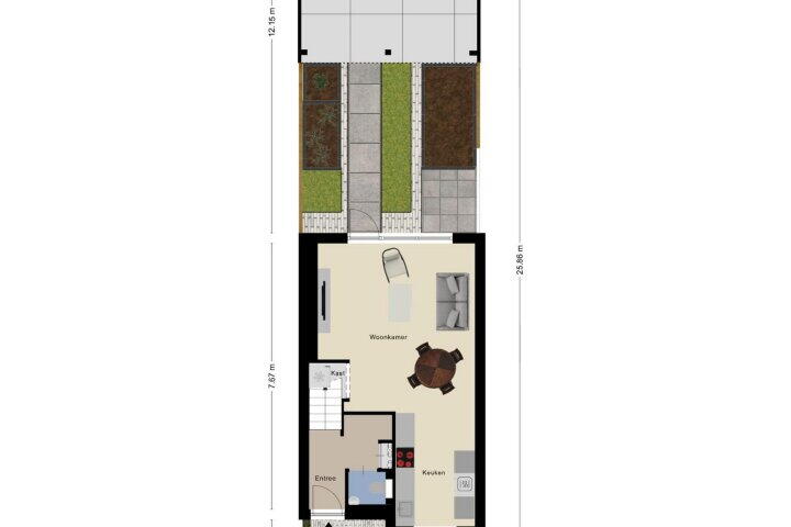 Plattegrond – Bennekens 33, Wouw