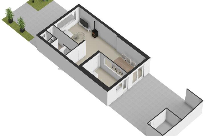 Plattegrond – Bereklauwstraat 4, Arnhem