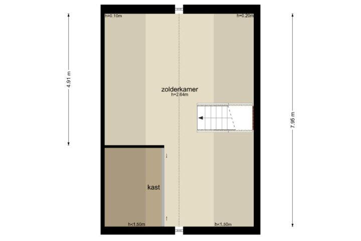 Plattegrond – Berg en Bos 19, Tuk
