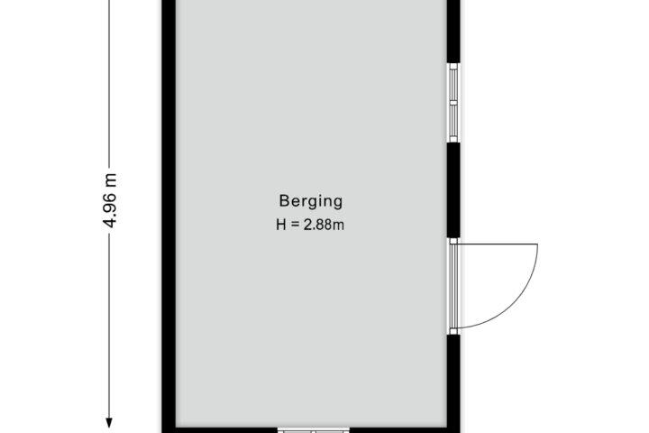 Plattegrond – Berg en Bos 6, Tuk