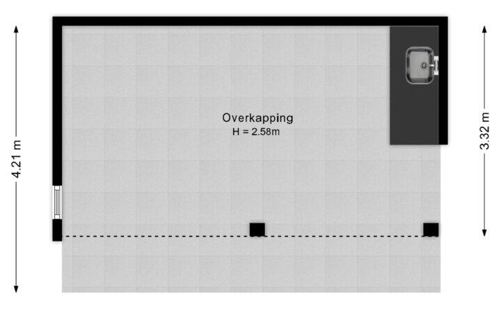Plattegrond – Berg en Bos 6, Tuk